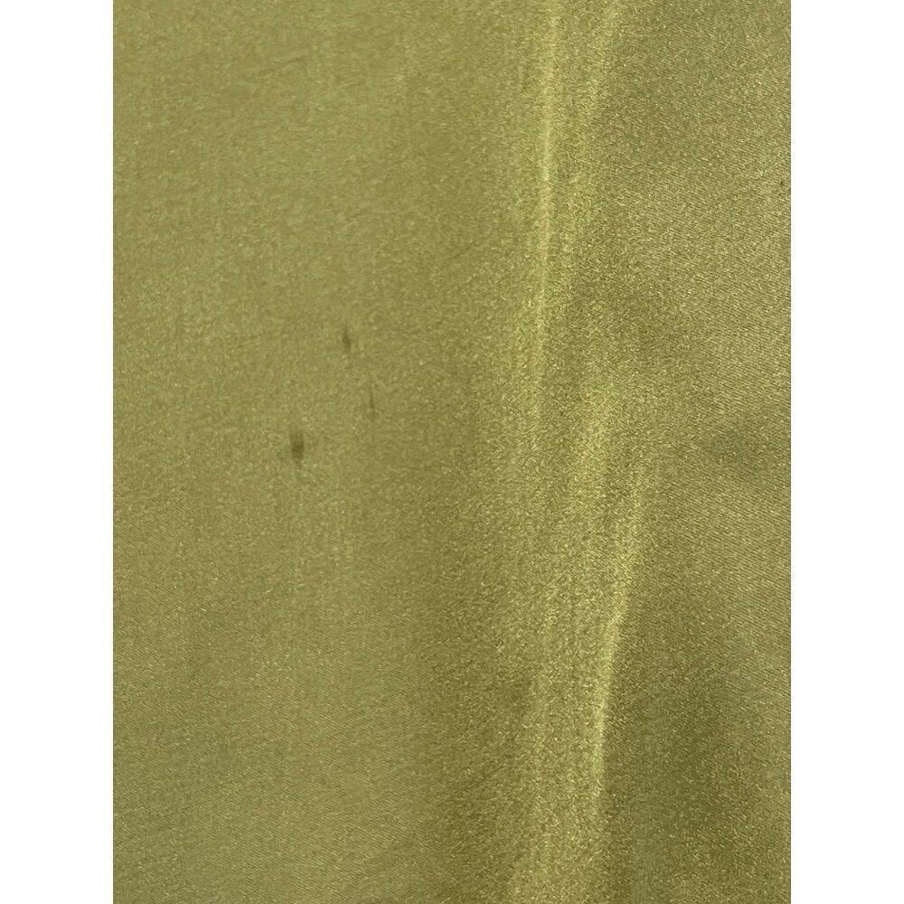 T Tahari Women’s Ruffle Trim Sleeveless Satin Blouse, Olive Green, S - Picture 8 of 12